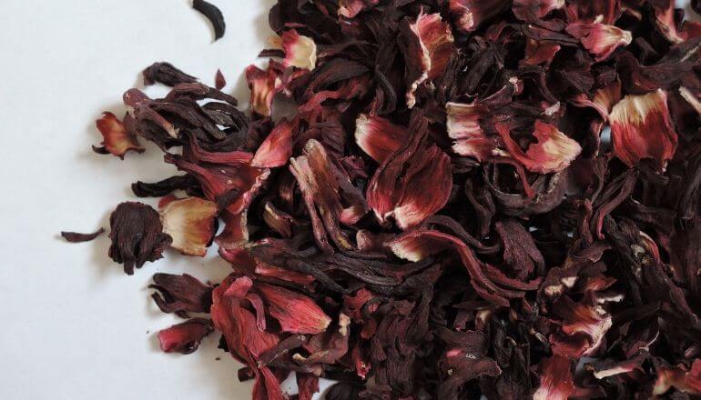 dried hibiscus petals