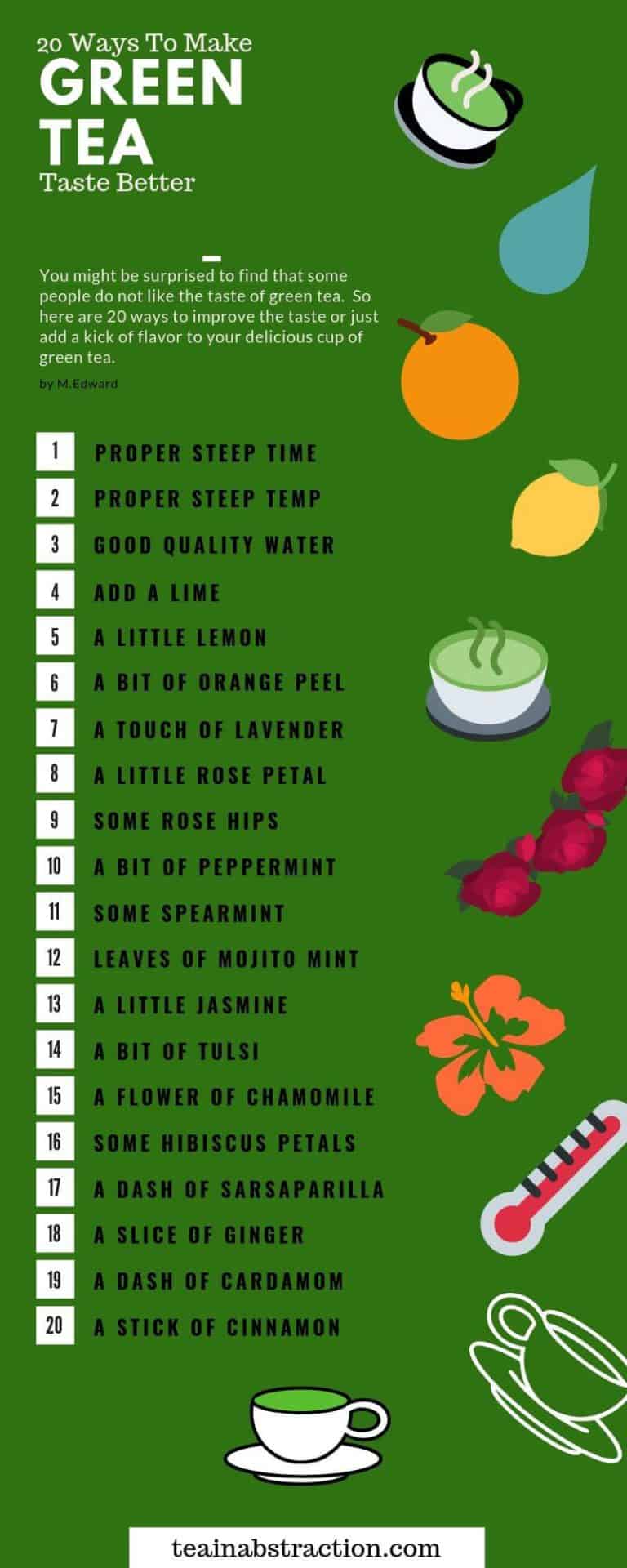 How To Make Green Tea Taste Better Without Sugar (With Infographic