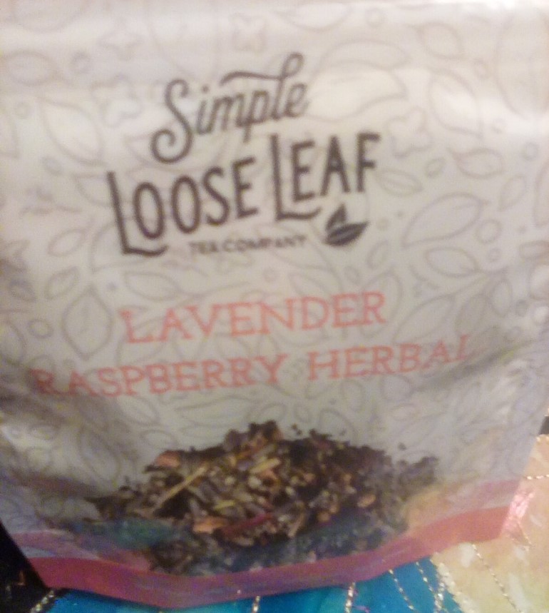 simple loose leaf tea company lavender raspberry tea bag